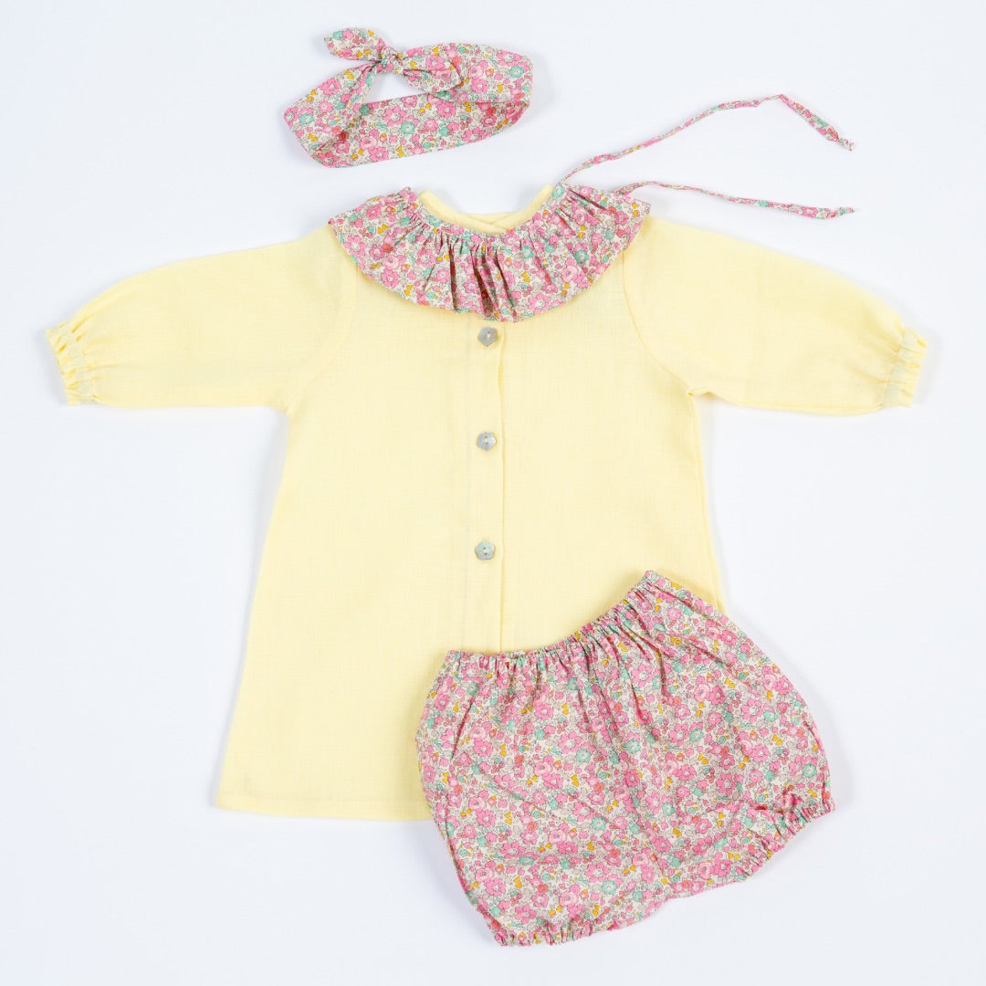 LIBERTY baby set - Yellow