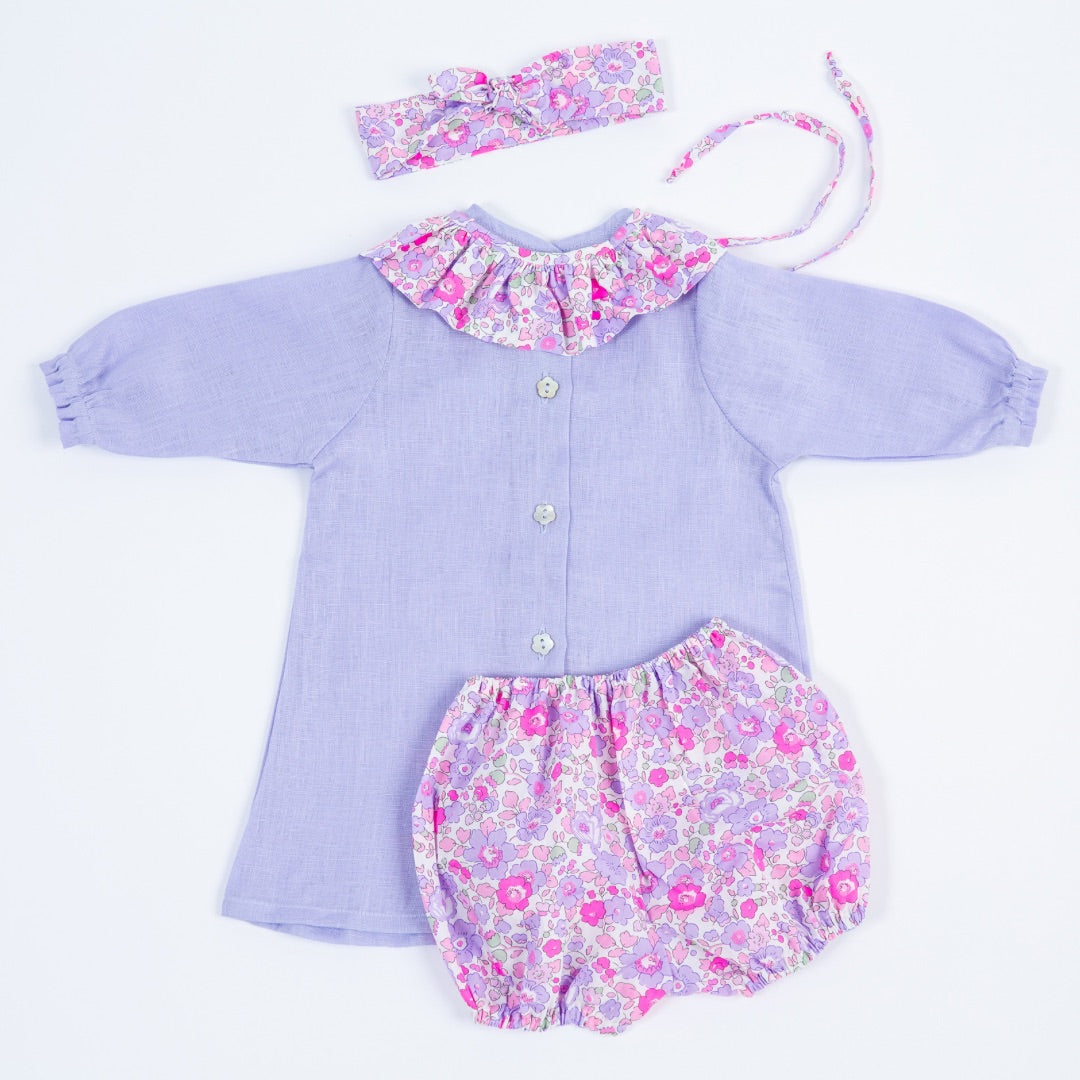 LIBERTY baby set - Purple