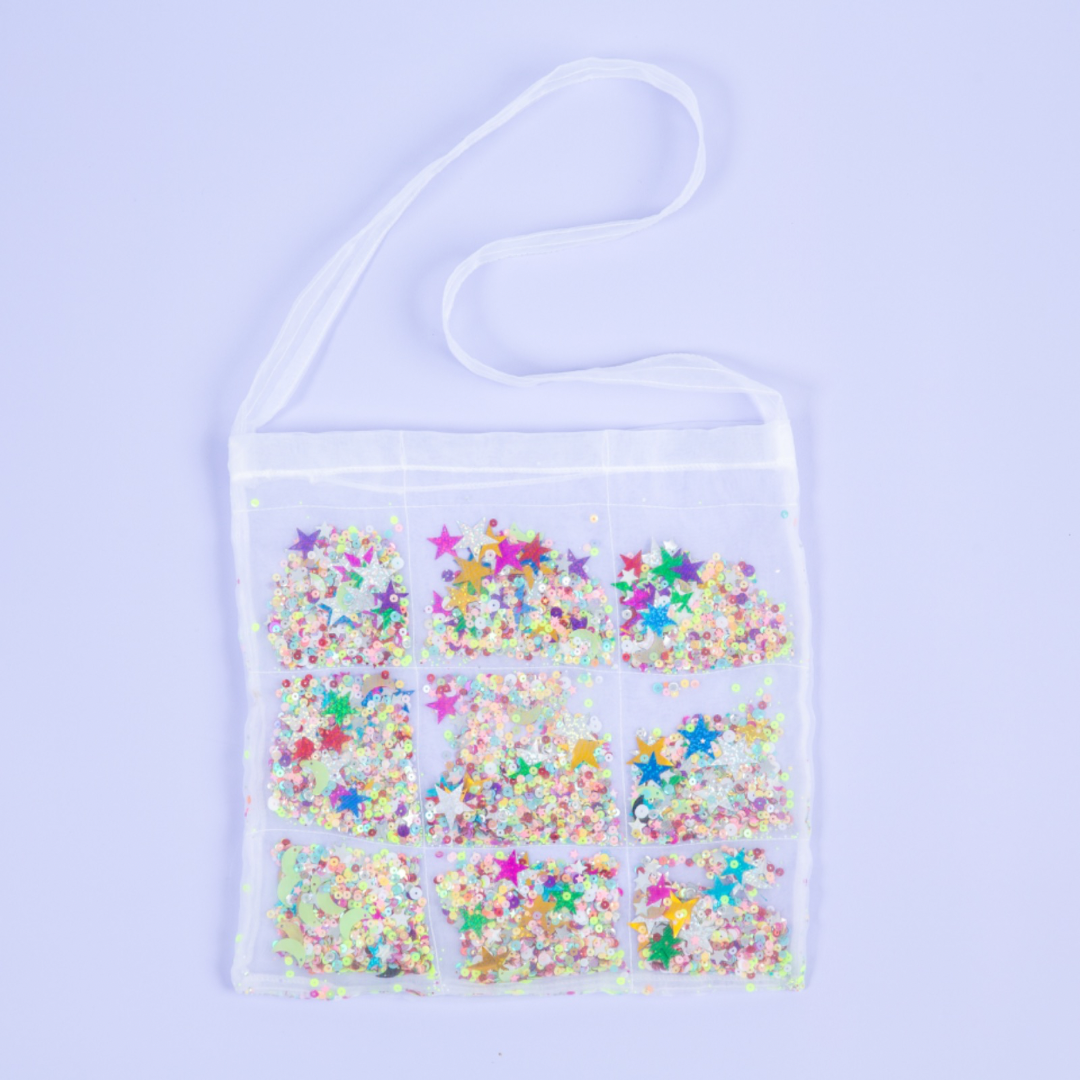 White Confetti Candy Bag