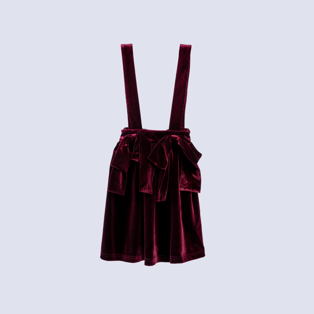 Suspender Velvet Skirt