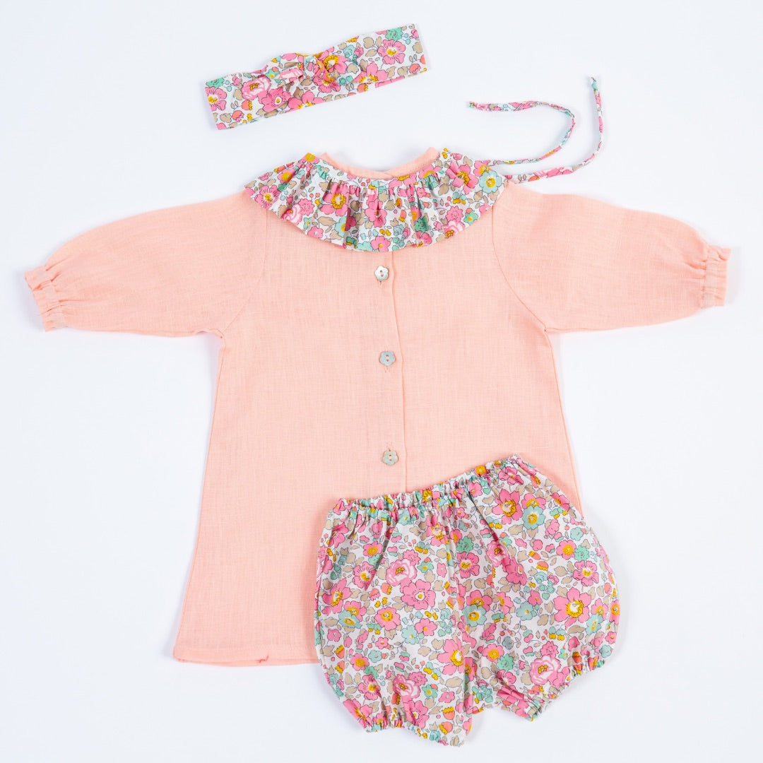 LIBERTY baby set - Peach