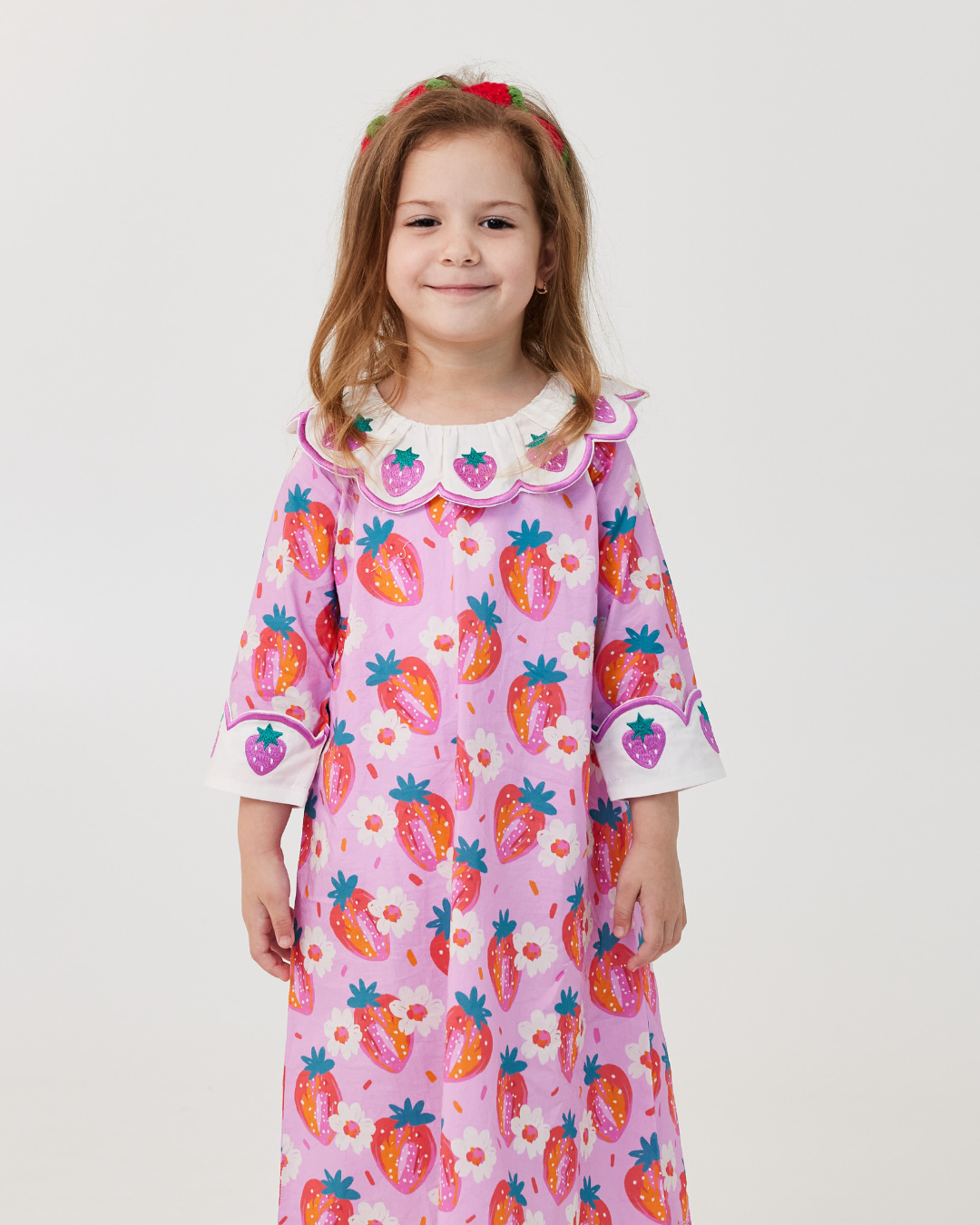 Violet Strawberry jalabya