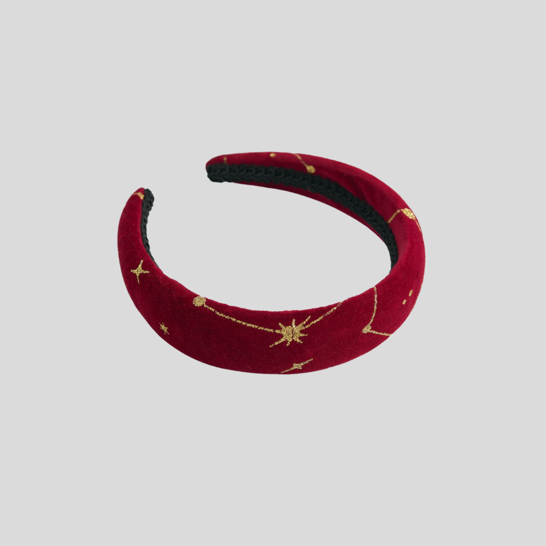 Glitter velvet Qatar Headpiece