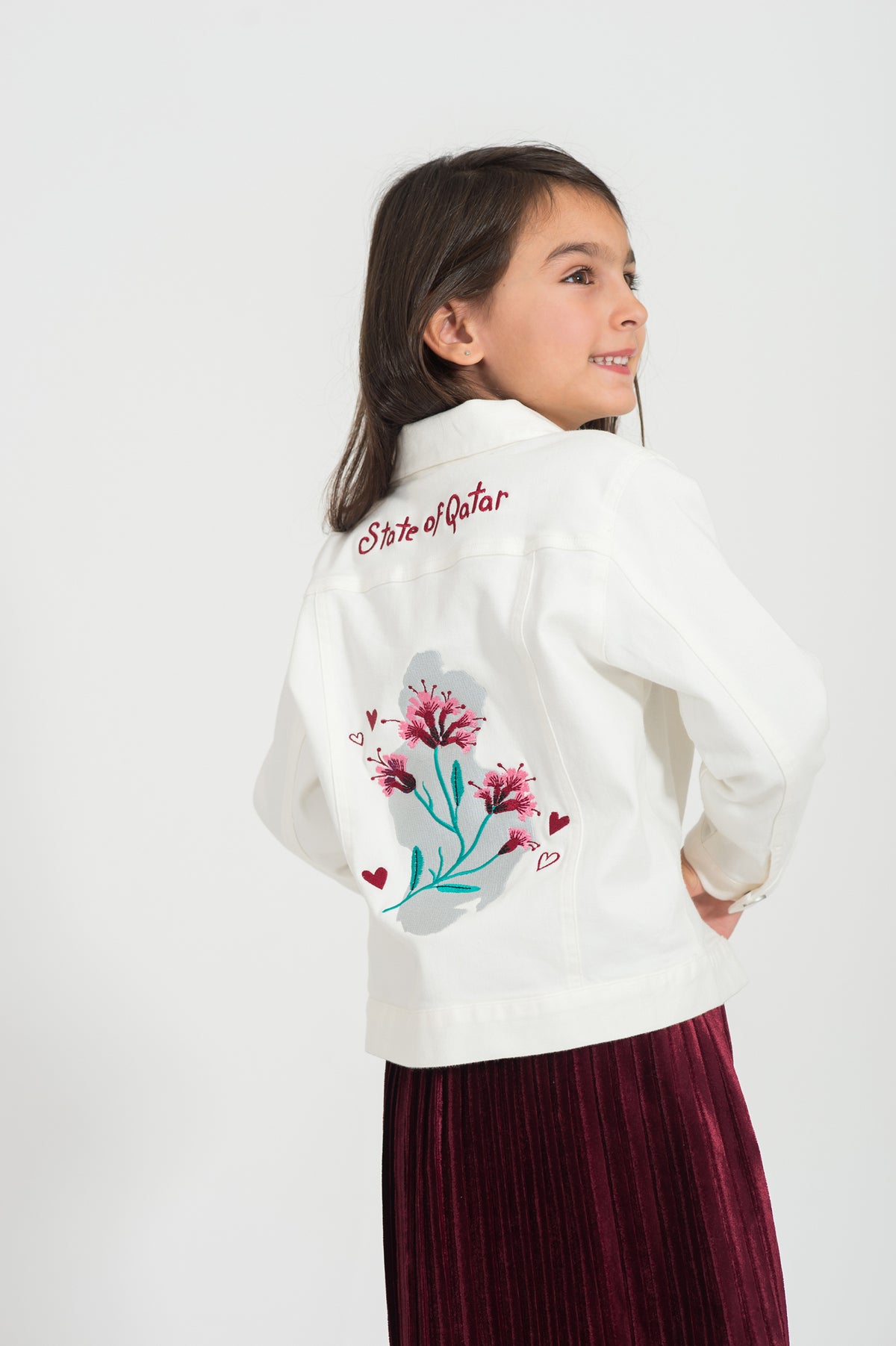 Qatar Map Embroidered Jacket