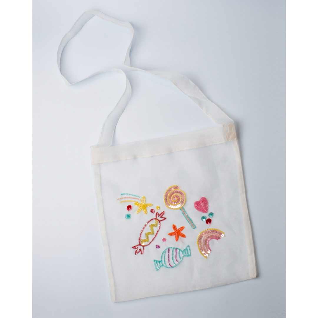 WHITE organza bag